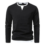 Alwin Premium Długi rękaw T-shirt z czesanej bawełny