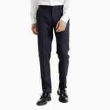 Spodnie do garnituru slim fit - Granatowe