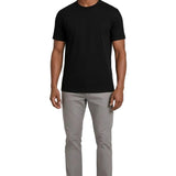 Merceryzowany T-shirt Slim-Fit – Czarny