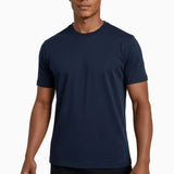T-shirt Slim-Fit – Morski Niebieski