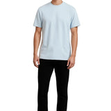 Bawełniany T-shirt – Mglisty Niebieski