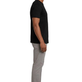 Merceryzowany T-shirt Slim-Fit – Czarny