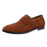 Lekkie Zamszowe Loafersy