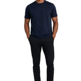 T-shirt Slim-Fit – Morski Niebieski