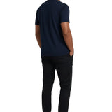 T-shirt Slim-Fit – Morski Niebieski