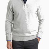 Elegancki Sweter Męski z Półzamkiem