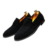 Lekkie Zamszowe Loafersy