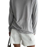 Dzianinowy T-shirt Casual