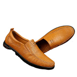Eleganckie Skórzane Loafersy