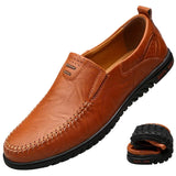 Eleganckie Skórzane Loafersy