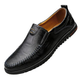 Eleganckie Skórzane Loafersy