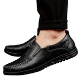 Eleganckie Skórzane Loafersy