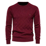 Sweter męski Theodor z rombowym wzorem