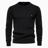 Sweter męski Theodor z rombowym wzorem